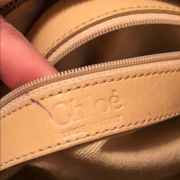 Authentic Chloe crocodile skin handbag